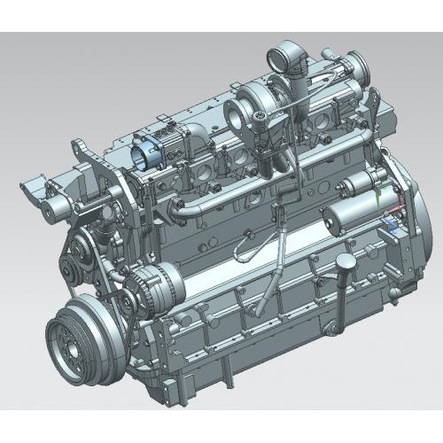 柴油发动机外观3D模型STP格式