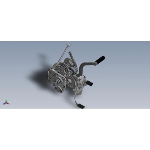 M72摩托车变速箱3D模型（Solidworks软件打开）