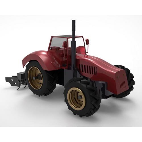 拖拉机简易模型3D图纸 CATIA设计