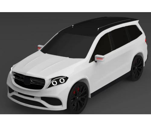 奔驰 GLS 汽车 SUV简易外形模型3D图纸 CATIA设计 附IGS格式