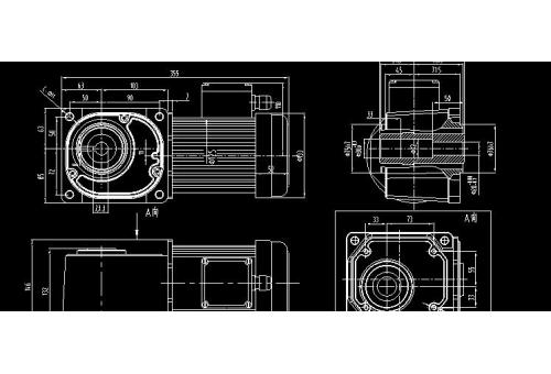 山藤减速机CAD图纸，山藤法兰系列图纸