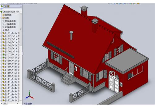 家用别墅建筑房屋设计模型