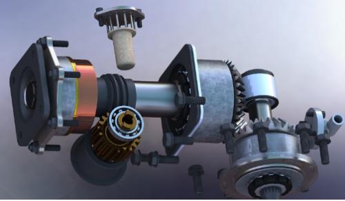 orenda喷气发动机油泵齿轮箱3D数模图纸 Solidworks设计 附STEP格式