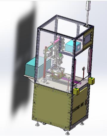 马达外壳锁螺丝机3D数模图纸 Solidworks设计
