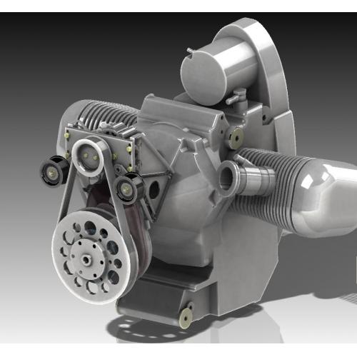 Motor BMW发动机简易模型3D图纸 Solidworks设计