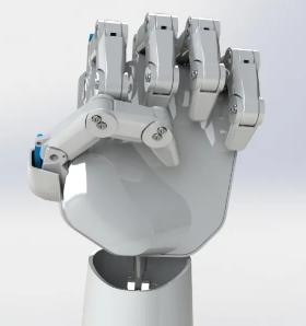 仿生机械臂机械手掌模型3D图纸 Solidworks设计