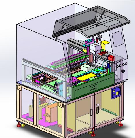 全自动涂布机3D数模图纸 Solidworks设计
