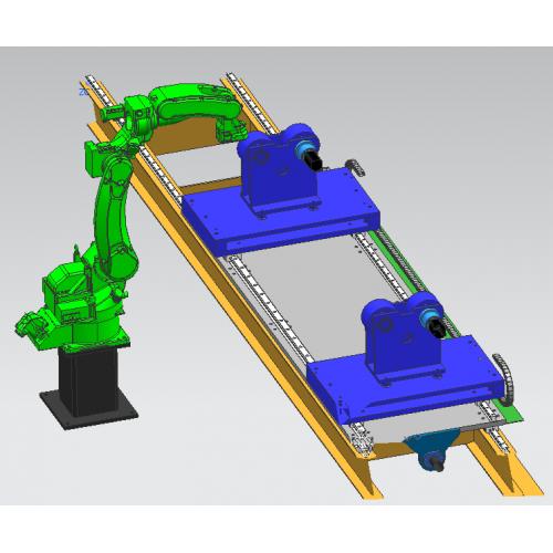 自动焊接机器人与自动焊接联动平台 UG格式
