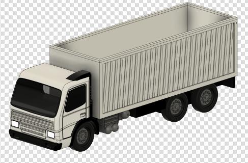 Truck Model货车模型3D图纸 STEP格式