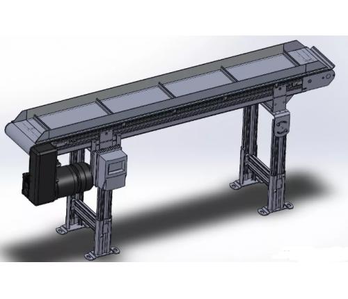 链板输送机3D模型图纸 Solidworks设计