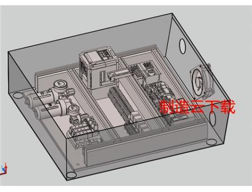 配电柜配电盘框架3D模型