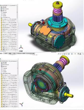 安全离合器+蜗轮组合3D模型图纸 SolidWorks设计
