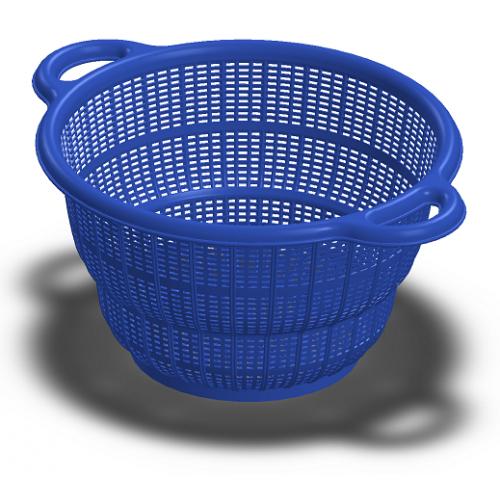 淘米盆镂空塑料盆模型3D图纸 x_t格式