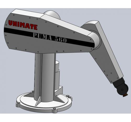 Puma 560型工业机器人外壳模型3D图纸 stp格式