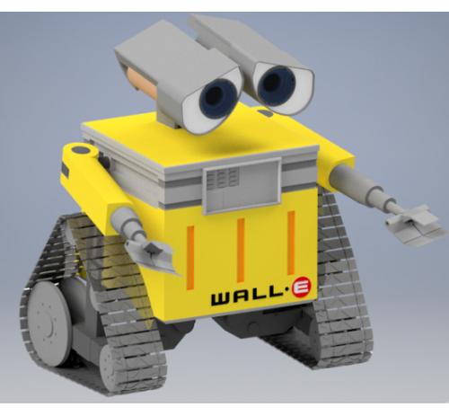 机器人瓦力WALL-E模型3D图纸 INVENTOR设计