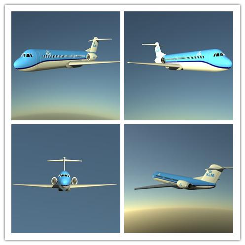 福克飞机模型3D图纸 STP格式