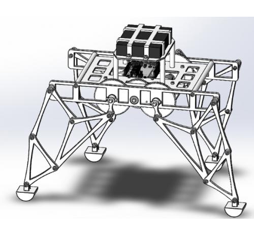 DIY Strandbeest四足机器人结构3D图纸 Solidworks设计