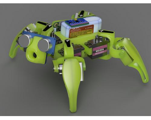 Todd the Quad四足玩具机器人3D打印图纸 Fusion 360 IGS STL格式