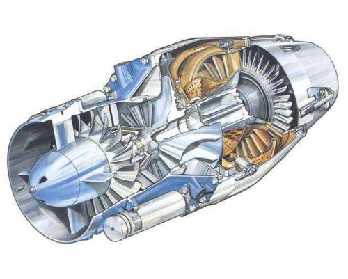 微型涡喷发动机(涡轮喷气航模油机)3D模型图纸 step格式