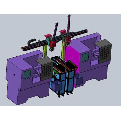CNC数控车床机械手（自动化双臂型机械手）SW