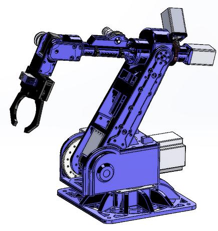 机械手3D模型 stp格式