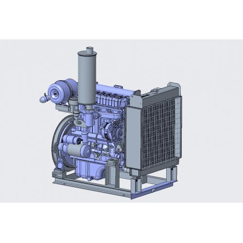 柴油发动机模型3D图纸 STP格式