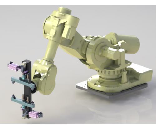 ABB机器人夹爪3D数模图纸 Solidworks设计 附STEP格式