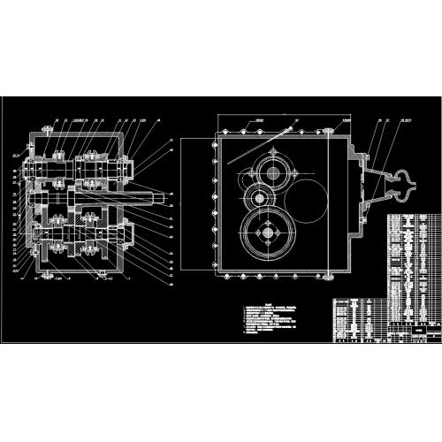 双离合变速器设计（CAD装配图 +设计说明书）