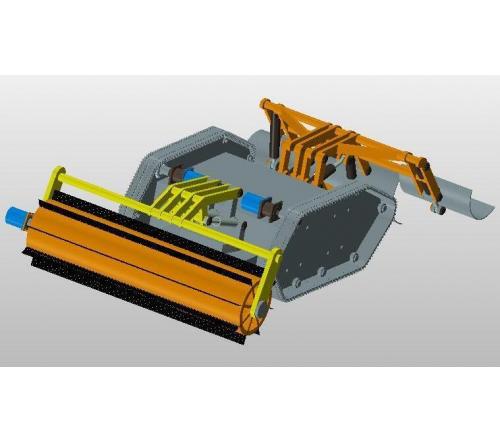 微型全自主扫雪机器人机械结构设计【论文+CAD图纸+UG三维】
