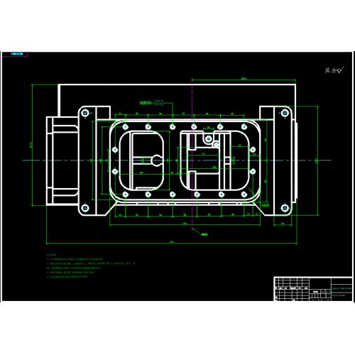 柴油机箱体尺寸图 CAD