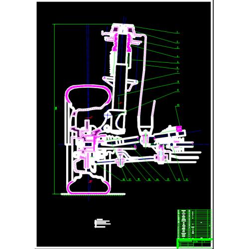 麦弗逊悬架总装图和螺旋弹簧零件图CAD图纸