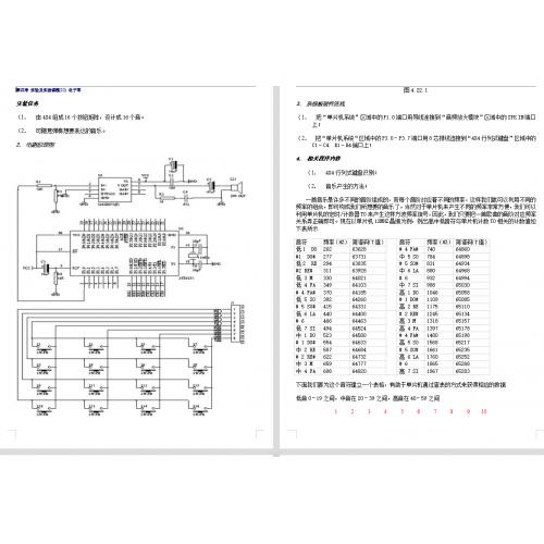 单片机例程之电子琴含电路图及程序——14页
