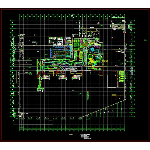 生产线设备布局图(加气无菌线）CAD