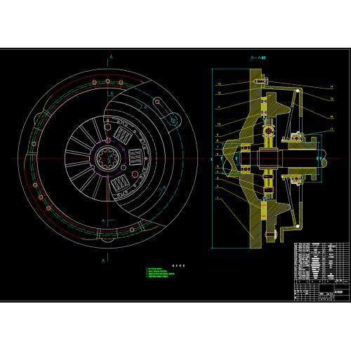 桑塔纳轿车离合器设计（说明书+CAD图纸+开题报告+任务书……）